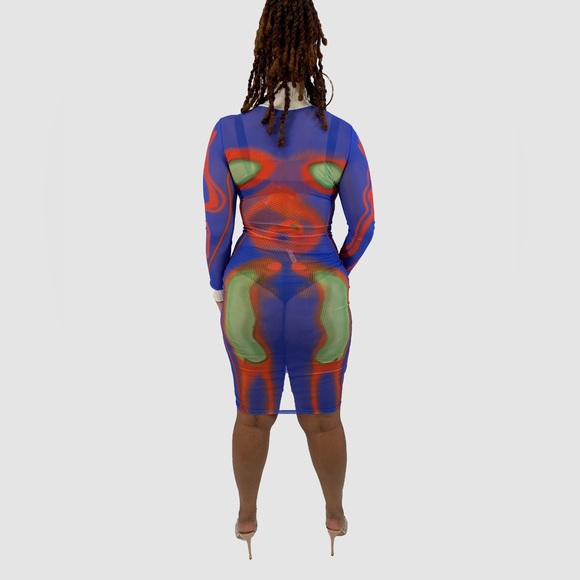 Sheer MIDI Dress - Picture 7 of 15